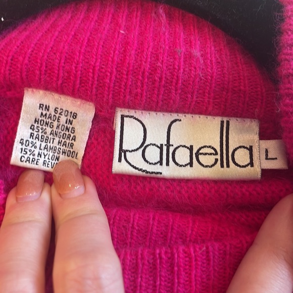 Rafaella Bright Pink Turtle Neck Sweater - Picture 2 of 2